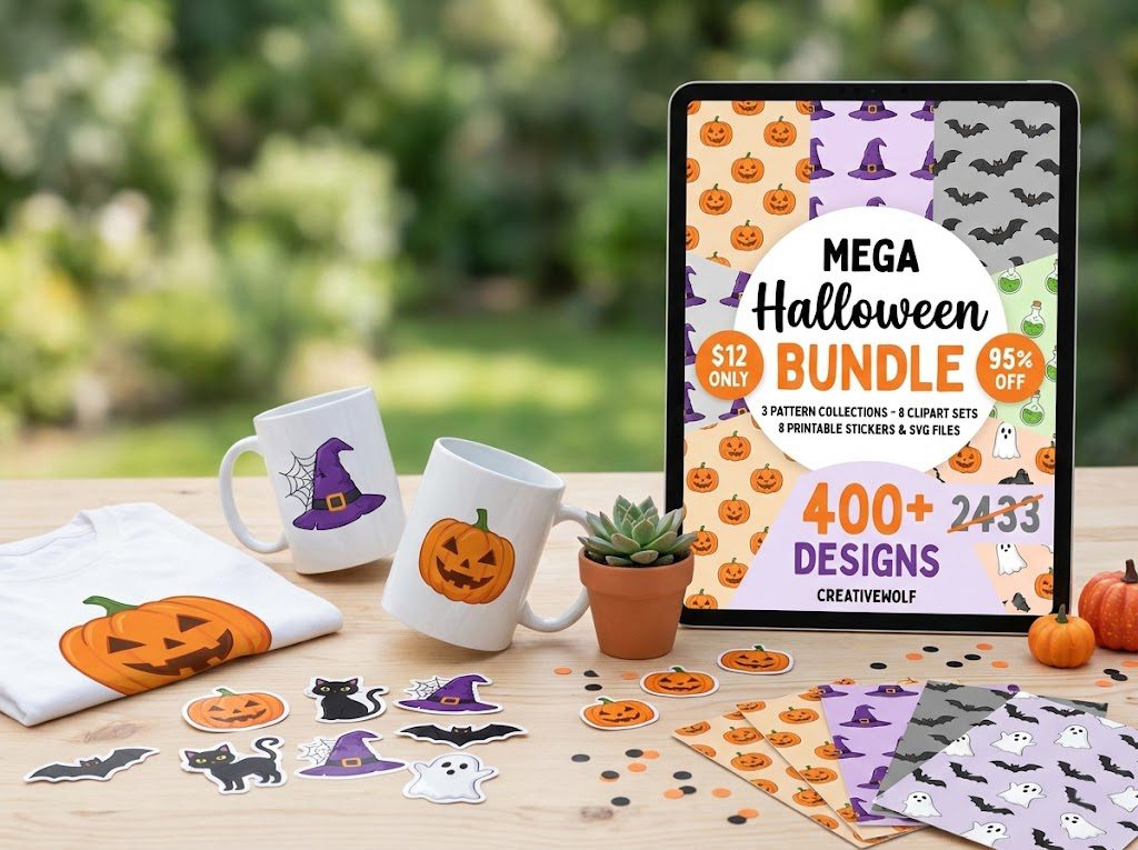 Mega Halloween SVG Bundle: #1 Best Spooky Set (PNG)