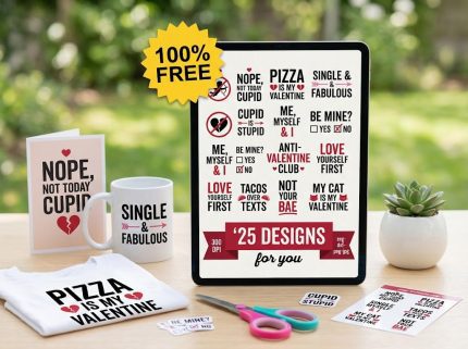 Free Anti-Valentine Quotes Bundle 25 designs