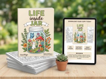 Life Inside Jar - Coloring Book by CocoWyo