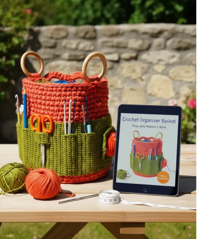 Crochet Yarn Basket Organizer: #1 Best Storage Pattern