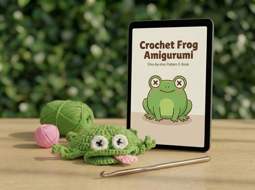 Frog Coaster Crochet Pattern