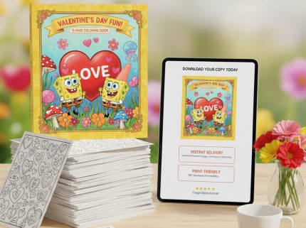 valentines day fun coloring book pages 2 SVG Cricut