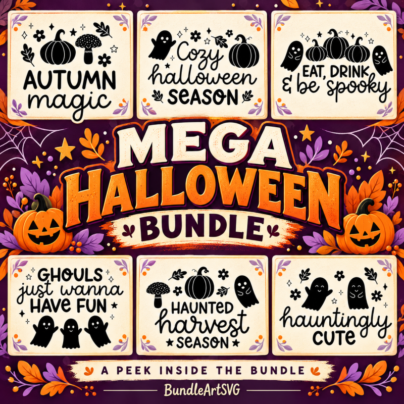 Mega Halloween SVG Bundle