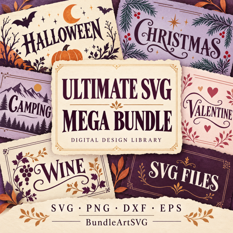 500000+ Ultimate SVG Mega Bundle